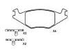 刹车片 Brake Pad Set:191 698 151 F