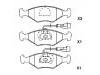 刹车片 Brake Pad Set:9947996