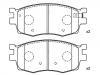 刹车片 Brake Pad Set:58101-1GA00