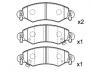 刹车片 Brake Pad Set:9 194 893