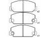 Bremsbelagsatz, Scheibenbremse Brake Pad Set:04491-20062