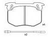 Bremsbelagsatz, Scheibenbremse Brake Pad Set:4250.45