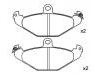 Bremsbelagsatz, Scheibenbremse Brake Pad Set:4 762 999