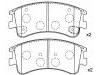 Bremsbelagsatz, Scheibenbremse Brake Pad Set:G2YS-33-23Z