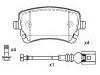 Bremsbelagsatz, Scheibenbremse Brake Pad Set:7H0 698 451