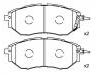 Bremsbelagsatz, Scheibenbremse Brake Pad Set:26296-AG000