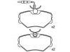 Bremsbelagsatz, Scheibenbremse Brake Pad Set:4250.98