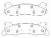 Bremsbelagsatz, Scheibenbremse Brake Pad Set:D343-7124A