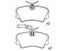 Brake Pad Set:0060 765 019