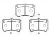 Pastillas de freno Brake Pad Set:B4Y6-33-23A