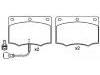 Pastillas de freno Brake Pad Set:78GB-2K0-21-AA