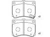 Pastillas de freno Brake Pad Set:F1CZ-2001B