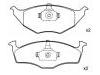 Pastillas de freno Brake Pad Set:6E0 698 151