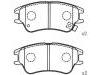 Pastillas de freno Brake Pad Set:58101-02A10