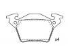 Plaquettes de frein Brake Pad Set:000 421 42 10