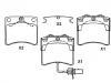 Plaquettes de frein Brake Pad Set:7D0 698 151 C