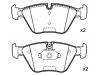 Plaquettes de frein Brake Pad Set:34 11 2 282 995