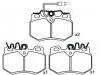 Plaquettes de frein Brake Pad Set:4250.37