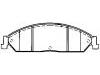 Plaquettes de frein Brake Pad Set:BR2Z-2001-AA