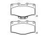 Plaquettes de frein Brake Pad Set:04465-35030