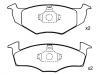 Plaquettes de frein Brake Pad Set:140 698 151 B