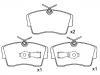 Plaquettes de frein Brake Pad Set:16 05 612