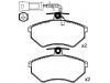 Plaquettes de frein Brake Pad Set:357 698 151 F