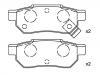 Plaquettes de frein Brake Pad Set:43022-SE0-S01