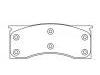 Plaquettes de frein Brake Pad Set:D1-728