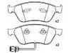 Plaquettes de frein Brake Pad Set:4D0 698 151 AB