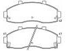 тормозная кладка Brake Pad Set:0K72A-33-28Z