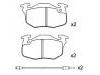 тормозная кладка Brake Pad Set:77 01 203 213