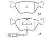 тормозная кладка Brake Pad Set:6 744 007