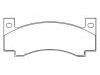 тормозная кладка Brake Pad Set:3744449