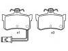 тормозная кладка Brake Pad Set:43022-SG9-V00