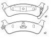 тормозная кладка Brake Pad Set:4796344