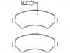 тормозная кладка Brake Pad Set:77367093